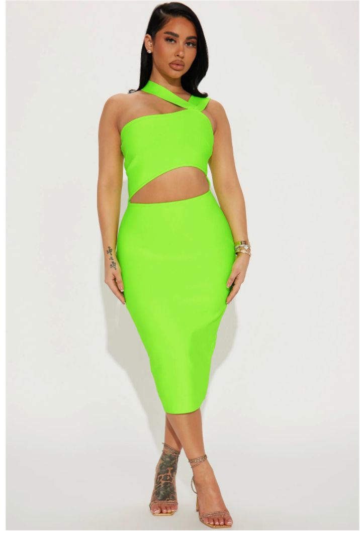 Oh So Fit Mexicana Bandage Midi Dress