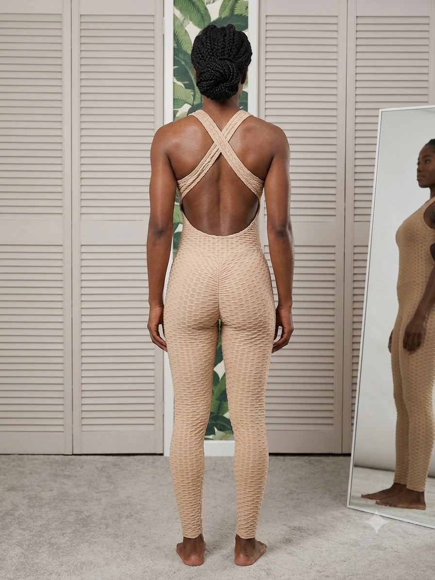 Mocha honeycomb bodysuit
