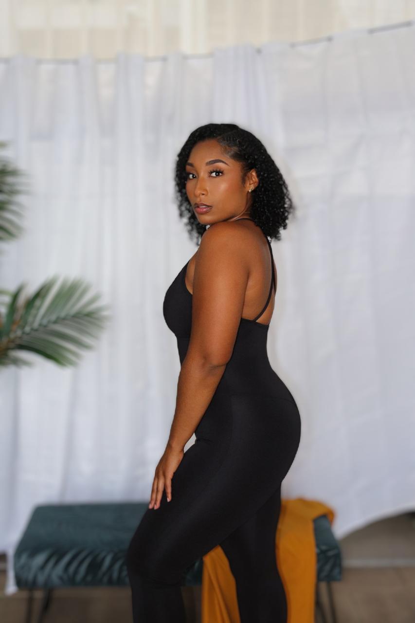 Black - Athletic jumpsuit