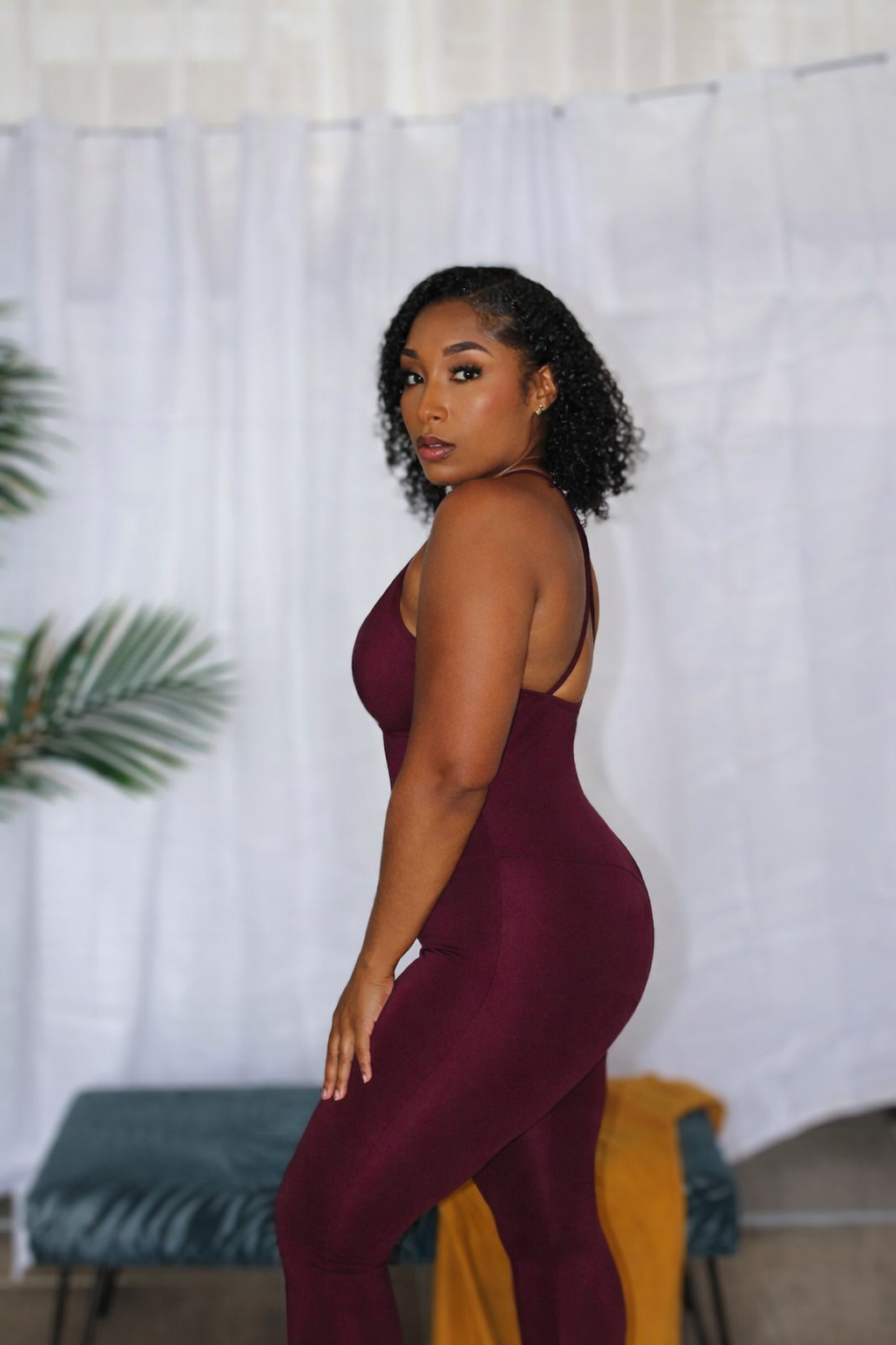 Red wine - Athletic jumpsuit