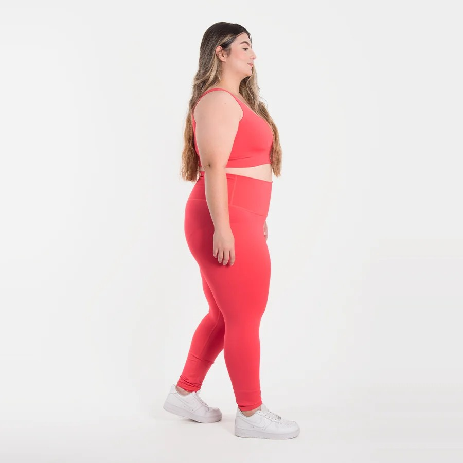 Luna Plus Size Long Gym Set — two-piece activewear set (crop top and leggings), Luna Plus Size Long style (additional view)