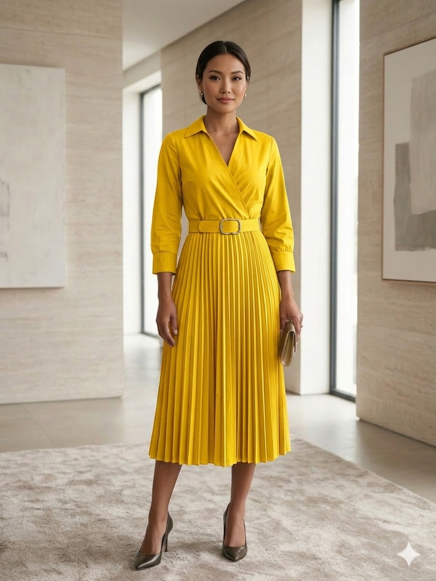 Chic Yellow work dress