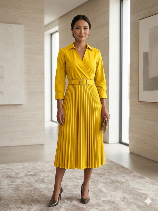 Chic Yellow work dress