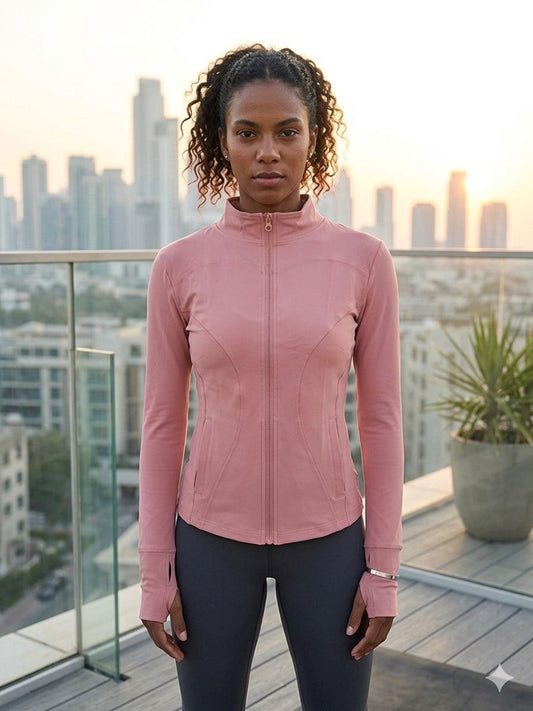 Blush Pink Zip up Athletic jacket