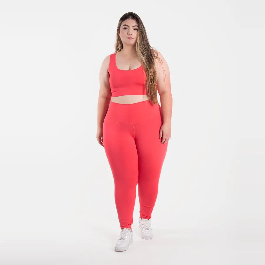 Luna Plus Size Long Gym Set — two-piece activewear set (crop top and leggings), Luna Plus Size Long style