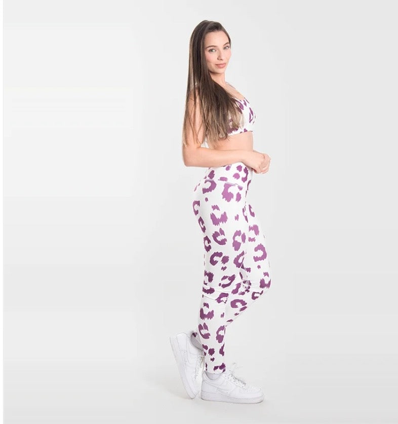 Catalina gym set — two-piece activewear set (crop top and leggings), Catalina style (additional view)