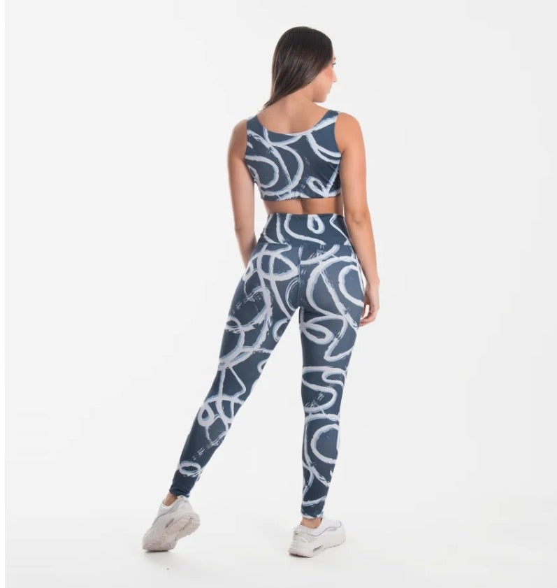 Rébécca Gym Set — two-piece activewear set (crop top and leggings), Rébécca style (additional view)