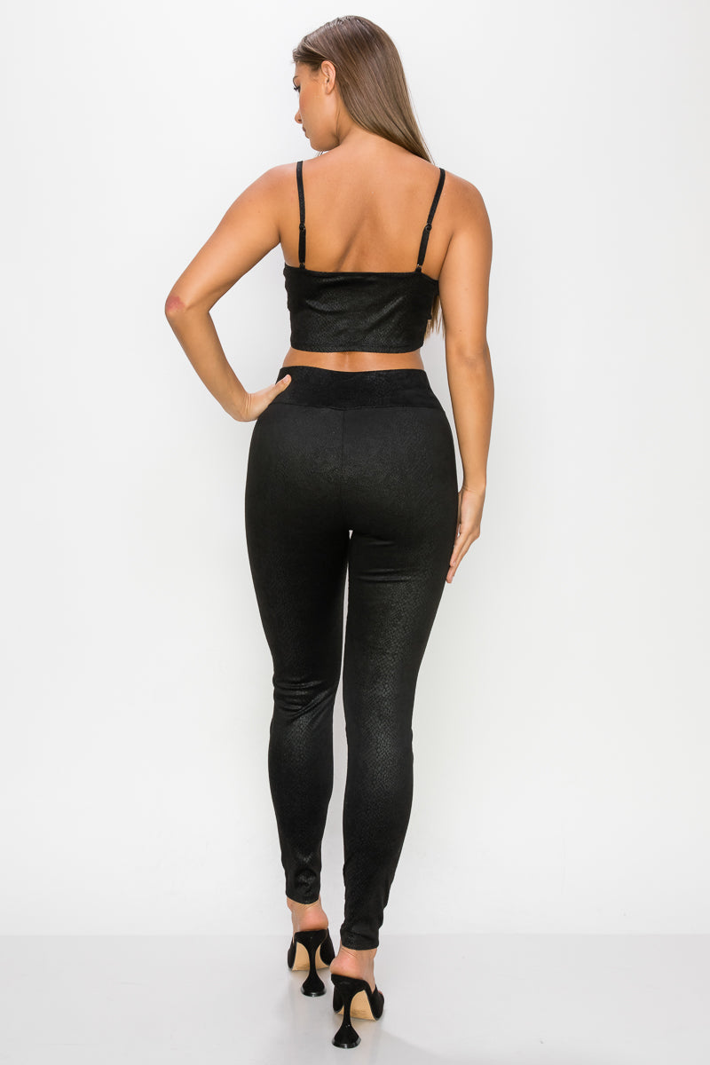 Black Luxe Two-Piece Set