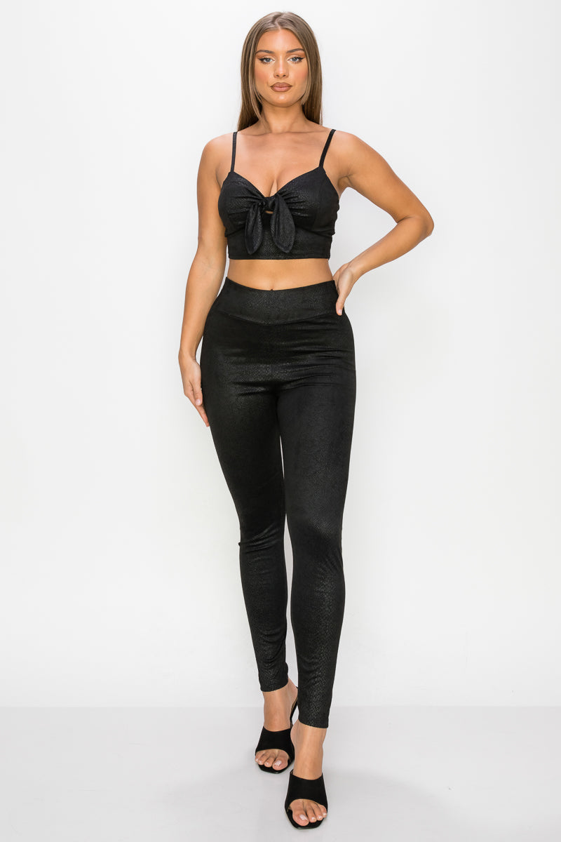 Black Luxe Two-Piece Set