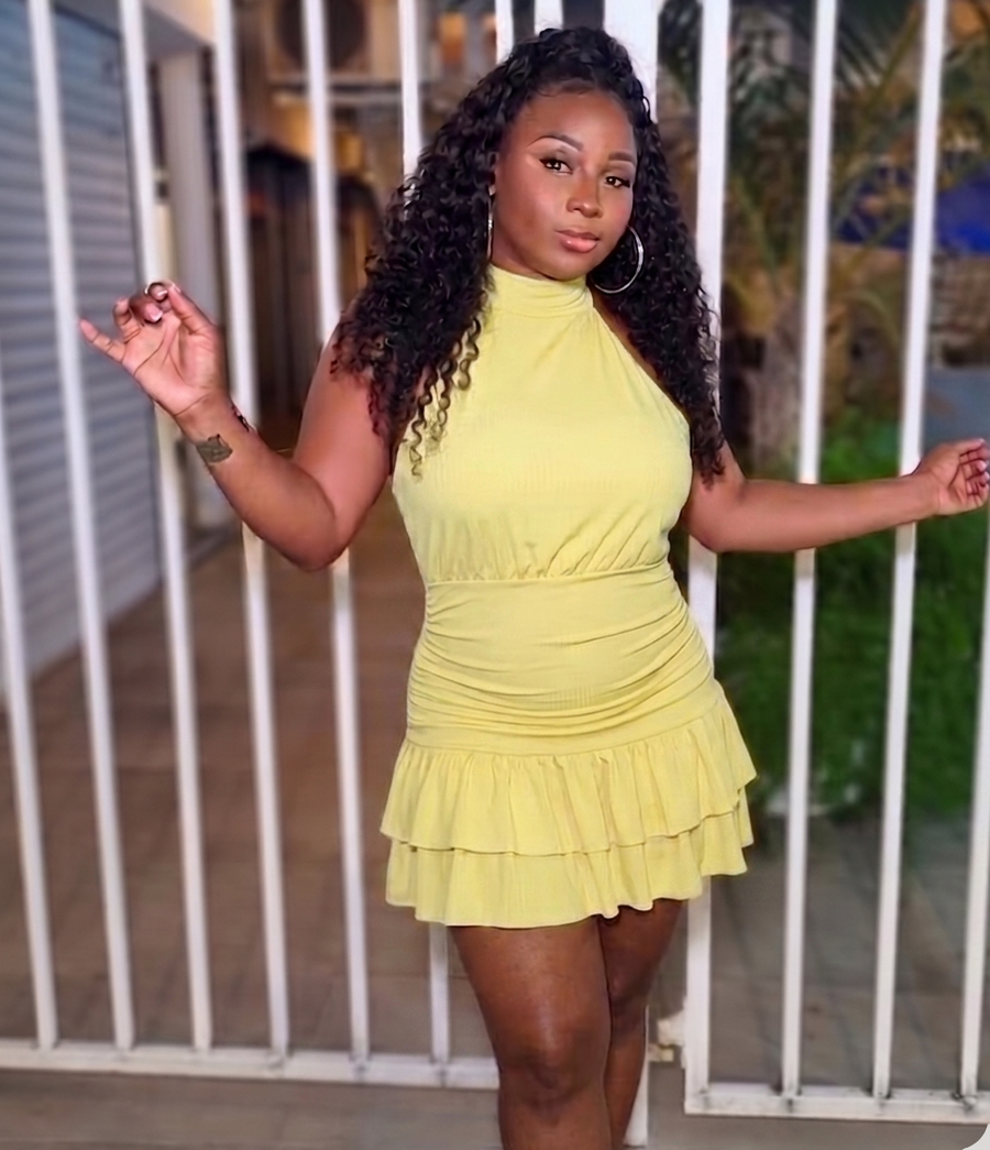 Pastel yellow Morena Dress
