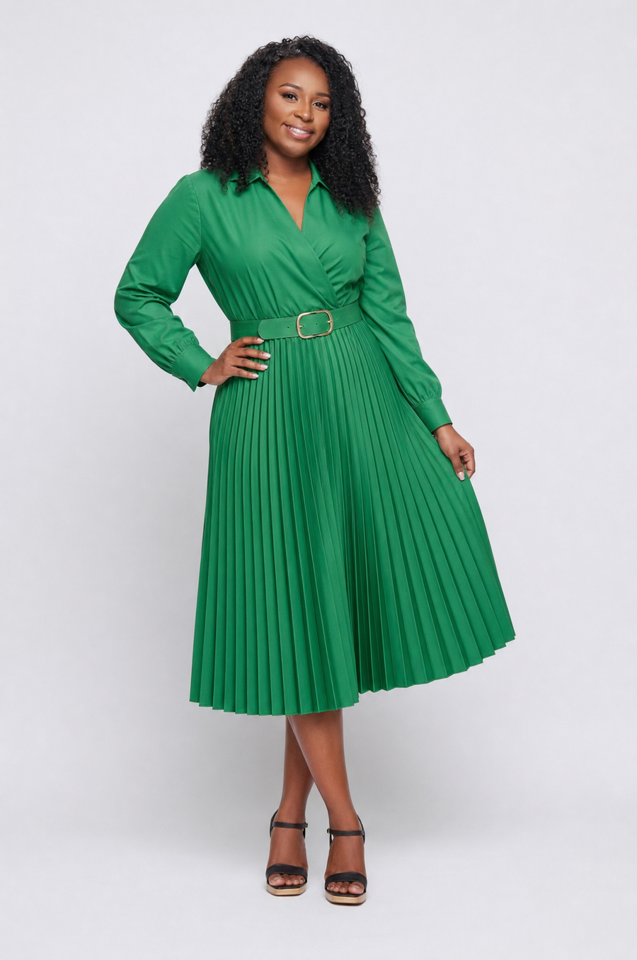 Elegant green dress