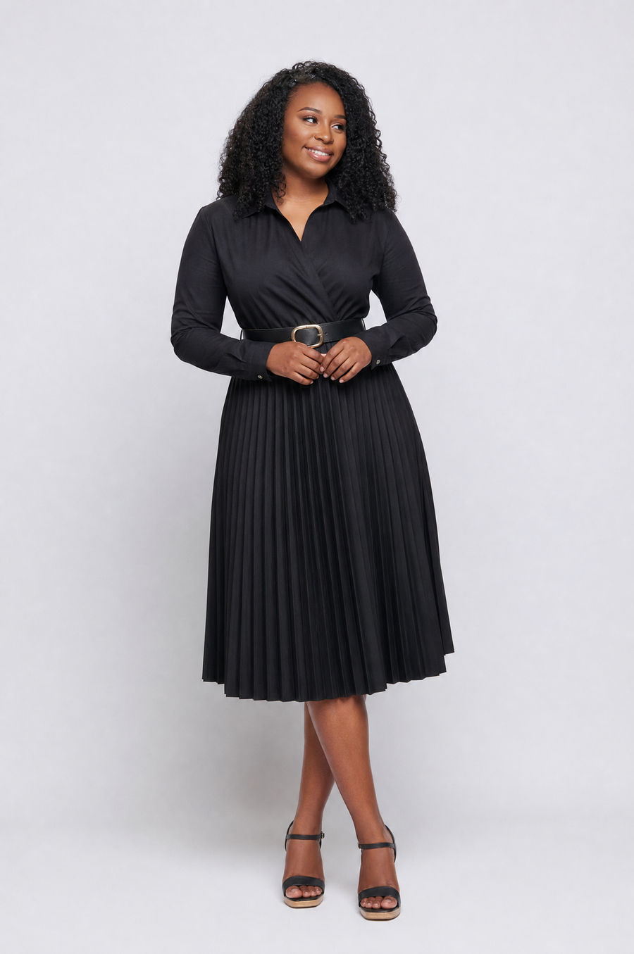 Classic Black midi dress